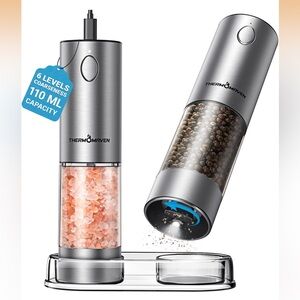 ThermoMaven Electric Salt and Pepper Stainless Steel Automatic pepper Mill